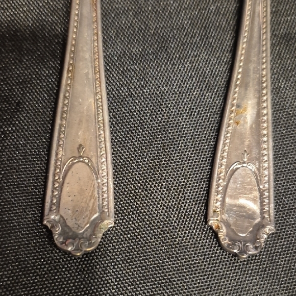 Cameo Silver Plated Cocktail / Seaford Fork Set Of 2 - Picture 3 of 5